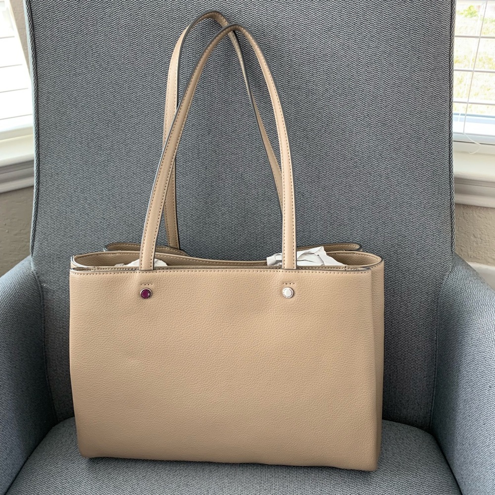 Karl Lagerfeld brown-cream color shoulder bag - Picture 3 of 8